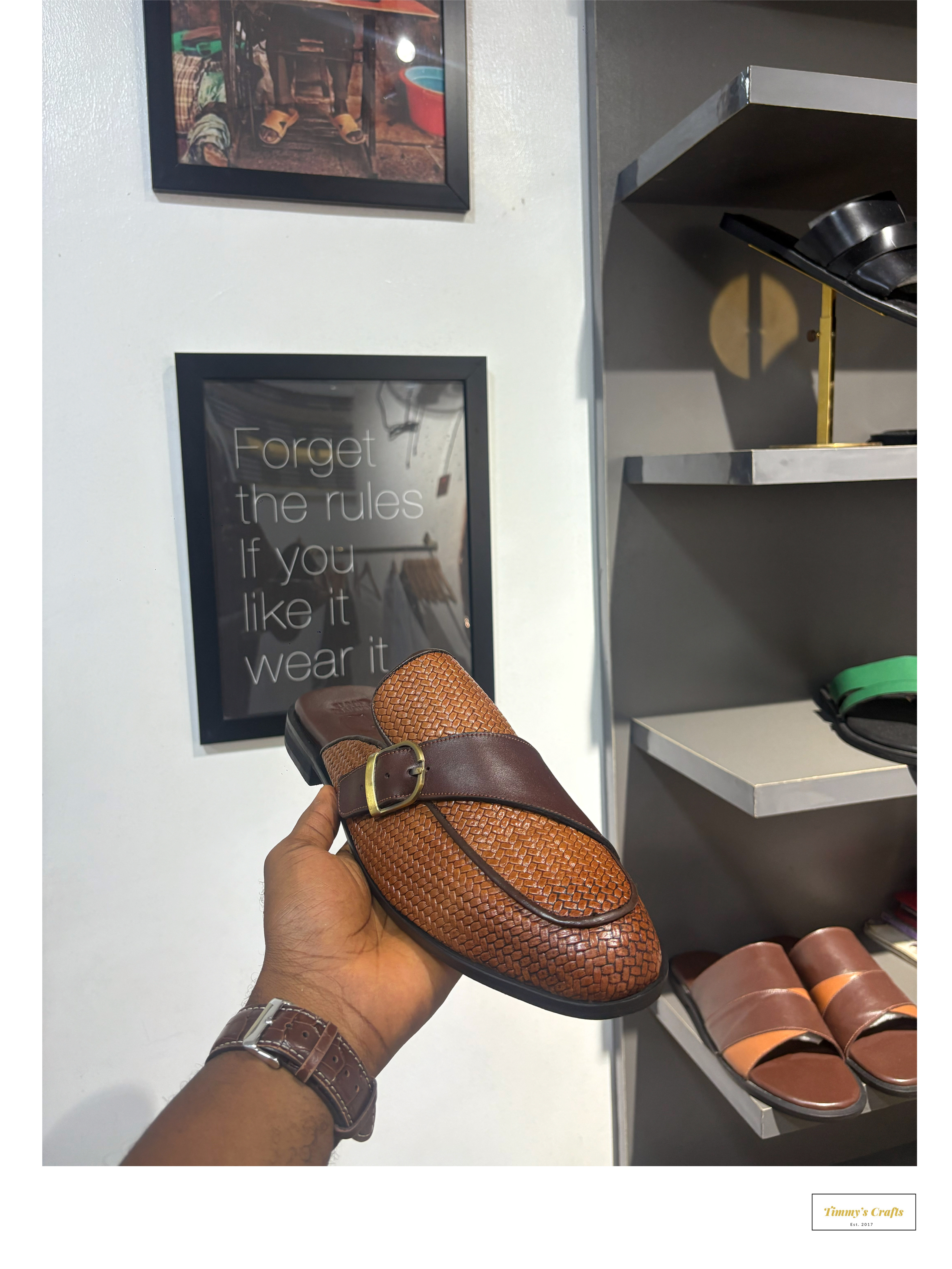 Woven Tobacco Mule